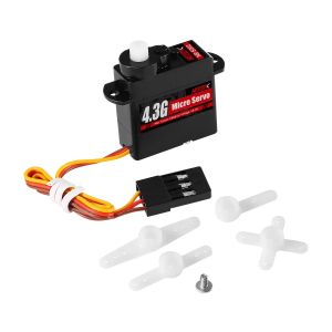 Servo Kỹ Thuật Số Siêu Nhỏ NEEBRC 4.3G Với Đầu Nối JR Dành Cho Xe RC Máy Bay Thuyền Robot - Tùy Chọn Bánh Răng Nhựa/kim Loại - Tương Thích Với Tỷ Lệ 1/24 1/28