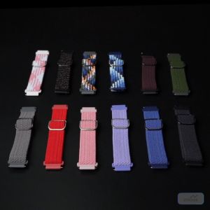 Mibro Watch Lite / C2 / T1 / Color 20mm Watch Strap Elastic Nylon Braided Solo Loop Band Wristband Adjustable