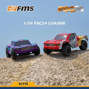 Fms 1/24 Fsc24 Chaser Remote Control Car Strong Power Short Truck Off-Road Vehicle Metal Twin Servos Beginner Entry Level