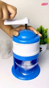 Hand Crank Ice Crusher Ice Shaver for Making Drinks-for Fast Coarse Shaved or Fine Chips Snow Cones or Slushies Mini Portable Ice Machine Ice Crusher for Children Ice Crusher and Shaved Ice Machine Halo-Halo Maker