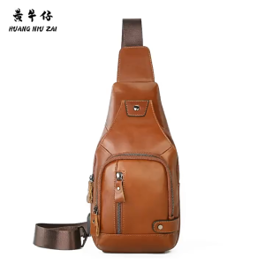 Túi đeo chéo nam DA BÒ THẬT – BEE GEE DCN9384