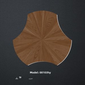 Soft Light Velvet Special-Shaped Lotus Leaf Wood Grain Brick Floor Tile Bedroom Living Room Imitation Wood Floor Tile 520x600 Floor Tile