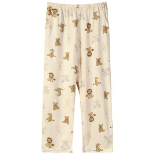 me home wear | Cotton Loose Cute Cartoon Pajama Pants