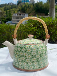 Ấm Trà Gốm Sứ Retro Lớn Có Bộ Lọc Cho Gia Đình Nhà Hàng Khách Sạn Bộ Trà 900ml Bao Gồm Bình Trà Và Trà