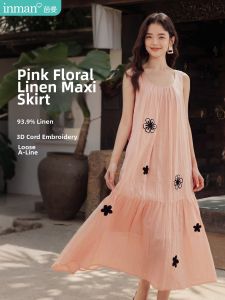 INMAN | Embroidered Sleeveless Maxi Dress