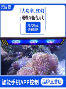 Light Speaker Classy Smart Sea Tank Coral Lamp LPs/SPS Special-Purpose Lamps 4 Channel Dimming and Color-Changing Sunrise and Sunset Control