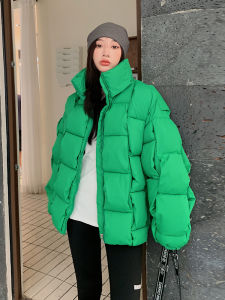 เสื้อโค้ทขนเป็ดสำหรับผู้หญิง คลุมกันหิมะกันหนาวแจ็คเก็ตผ้าฝ้ายลำลอง 2023 ผู้หญิงแบบหลวมๆ