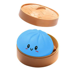 Cevennesfe Colorful Steamed Bun Squishy Toy Slow Rising Fidget Toy For Stress Relief And Party Favors