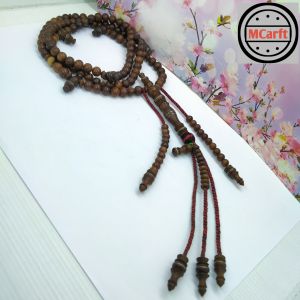 MAHEN CRAFT tasbih Tijani kayu galih asem model bulat C63