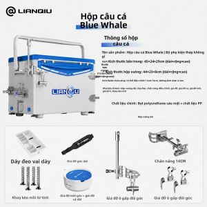 LIANQIU | Hộp Đựng Dụng Cụ Đánh Cá Bọt với Phụ Kiện Inox Không Cần Lắp Ráp