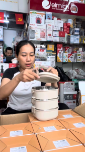 Hộp cơm giữ nhiệt 3 tầng Inox 304 Kalpen AR11 dung tích 2100ml chuẩn Đức hàng chính hãng