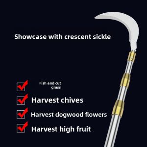 MONLEYTA | Multi-Function Extendable Pole Pruner for Picking Flowers Cutting Grass and Harvesting Fruits
