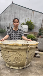 Khuôn đúc chậu cảnh tròn 70 và chân đôn (khuôn chậu ABS có lòng trong đầy đủ)