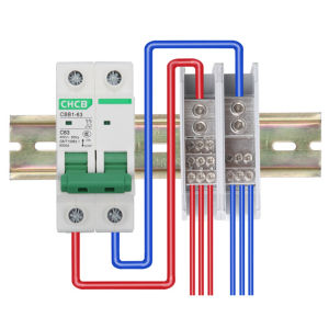 Konektor Kawat Listrik Universal 1 In 2/4/6 Out Terminal Block Din Rail Distribution Box Electric Wire Connector