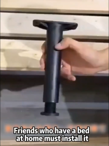 MOGEE Giá Đỡ Chân Giường Bằng Nhựa ABS,chiều cao có thể điều chỉnh Đi kèm với bốn ốc vít