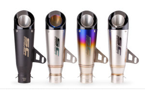 51mm Universal Canister Motorcycle Exhaust Muffler Pipe Tailpipe Exhaust SC Project Canister Modification