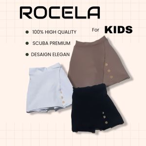 Fashion Anak Perempuan - Rocela Hotpants Rok Celana Anak Perempuan Usia 3 45 Tahun - Hotpants Scuba Terbaru