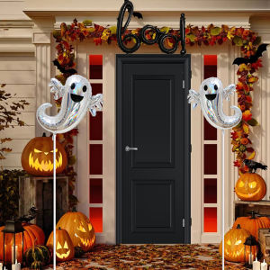 ชุดลูกโป่งฮาโลวีน 1 ชิ้น ชุดตกแต่งปาร์ตี้ผีและเสียงบู  เหมาะสำหรับงานวันเกิดฮาโลวีนและงานแจกของขวัญ