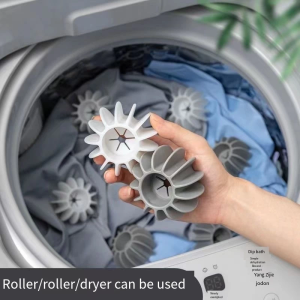 1Pcs Reusable Magic Plastic Laundry Ball Clothes Hair Remover Catcher Washing Machine Decontamination Anti-winding Laundry Ball Home Cleaning Tools