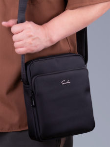 Casual Oxford Cloth Mens Crossbody Bag Small Capacity Fashionable Leisure Commuting Canvas Shoulder Bag for Young Men