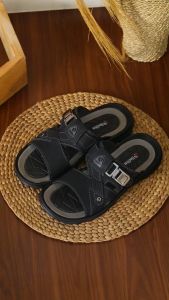 Sandal Pria Slop Kulit Terbaru GREEKS SLIDER Kekinian- VORT 02
