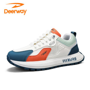 Deerway Mens Shoes Autumn Fashion Sports All-Match Leather Slip-On Student Soft Bottom Casual Wear-Resistant Agan Trend Shoes