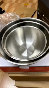 Bát trộn FISSLER FL401 âu trộn FISSLER 20cm 24cm 26cm set 3 bát trộn inox 304 nhiều kích thước set âu trộn FISSLER