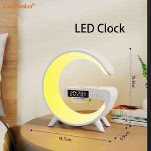 Đa chức năng Miếng Sạc không dây loa chân dựng cho điện thoại TF RGB đèn ban đêm 15 Wát Trạm Sạc nhanh cho iPhone Samsung Xiaomi Huawei