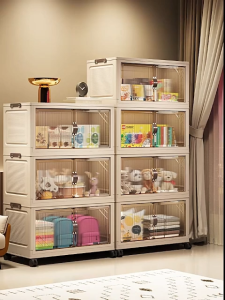 พับเก็บได้ ตู้เก็บของใช้ ตู้เก็บของพับได้ วัสดุ PP หนาตู้เก็บของ มีล้อ 360 องศา ตู้เก็บของเด็ก ตู้ลิ้นชักพลาสติก กล่องใส่ของ ตู้เก็บของเอนก กล่องเก็บของอเนกประสงค์