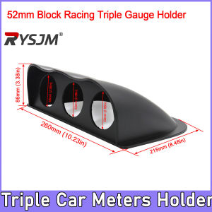 RYSJM | 52mm Triple Three Auto Car Gauge Meter Pod Holder Triple Car Meters Holder Cup Mount Gauge Holder for Holding Three Automobile