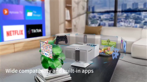 【🥇New Product 2025】Fintex X8 Utral Native 1920P Full HD 4K Android 11.0 Projector 18000 Lumens 900ANSI Auto focus projector  Auto Keystone Home Cinema Classroom OfficeOutdoor daytime high brightness projector