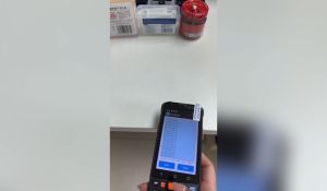 Android 11 Handheld Terminal Data Collector with 1D/2D Barcode Scanner Reader 4.0inch Screen with Lanyard 4G WIFI for Warehouse