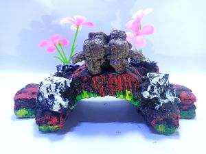 Hiasan Aquarium Jembatan / Tebing Aquarium/ Ornament  Aquarium/ Bahan Resin