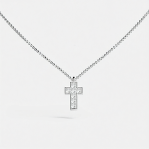 Pavé Cross Adjustable Necklace