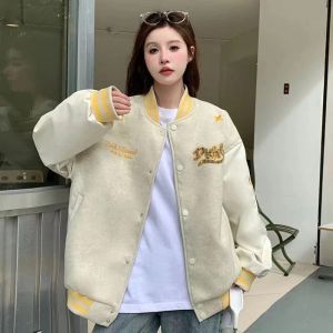 Aesthetic Jacket for Men Korean Style Casual Vintage Baseball Jacket Street Trend Outerwear Stylish Comfortable and Versatile Jacket for Everyday Wear Fashionable and Trendy Design Perfect for Street Style and Casual Looks