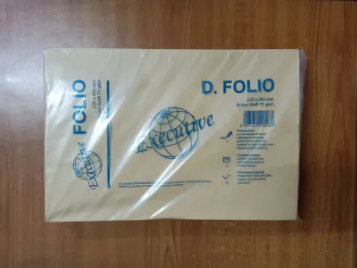 AMPLOP COKLAT KERTAS SAMSON POLOS BROWN KRAFT KABINET 1/2 FOLIO KWARTO A4 F4 A3 SUPER MAP ISI 100 LBR