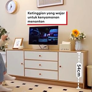 120/140cm Meja TV kayu TV SERBAGUNA Rak Tv Minimalis Bufet Tv Minimalis Kayu Modern Murah Tv Rak