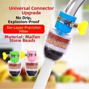 Six-layer Filtering Water-saving Multi-functional Tap Water Filter