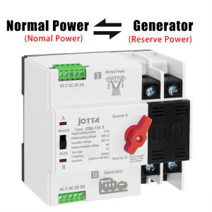 JOTTA Automatic Transfer Switch Mini Size ATS 2P 100A 220V Changeover Switch City Power To Generator/Inverter To City Power