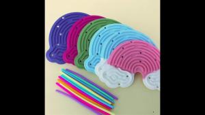 Bảng Hoạt Động Cảm Giác Bằng Silicon Hình Đám Mây Cầu Vồng Đồ Chơi Rèn Luyện Màu Sắc Sáng Tạo Bảng Bận Rộn Hai Mặt Để Phát Triển Kỹ Năng Vận Động Tinh & Vui Chơi Giải Trí Cho Lứa Tuổi 4-12