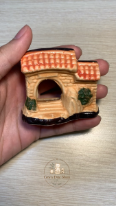 Gốm Đức Minh - Mô hình nhà mini mang phong cách cổ tích Châu Âu trang trí bàn học giá sách vườn cây làm quà tặng cho người thương