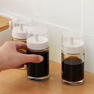 ขวดน้ำปลาแก้ว ขวดน้ำมนต์ ขวดเกลือ ขวดน้ำมัน ครัวเรือน ไม่รั่วไหล ควบคุมน้ำมัน ขวดน้ำมันขนาดเล็ก ขวดน้ำมันสำหรับร้านอาหาร