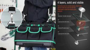 FAST DELIVERY AIRAJ Tas Perkakas Tukang dan Teknisi Bengkel Multifungsi Bahan Kuat Mini Waterproof