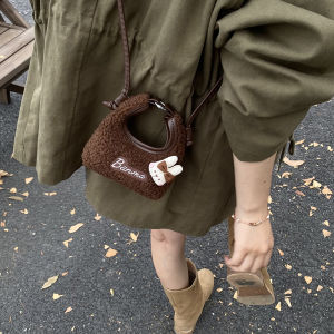 Túi Đeo Vai Mini Bằng Lông Cừu Mùa Thu Đông Cho Bé Gái Túi Du Lịch Thời Trang Túi Đeo Chéo Túi Đeo Vai Đơn Dễ Thương Túi Du Lịch Cho Bé Gái