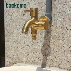 304 Stainless Steel 1 in 2 Out Dual Way Valve Faucet for Bathroom Kitchen Faucet