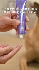 HICC PET Dog & Cat Eye Gel | Vet-Recommended | Effective Relief for Pet Eye Infection Redness & Irritation-60ML