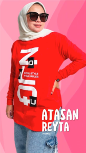 KAOS ZOLAQU TERBARU 2024 Baju Wanita Model Kekinian Atasan Jumbo Semi Tunik Official Store Resmi