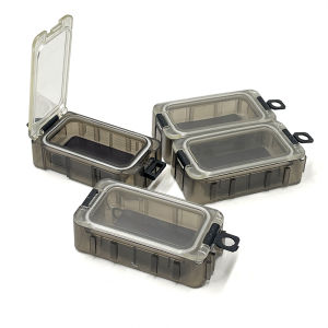4-Pack Free Splicing Fish Hook Box Fishing Supplies Storage Box Magnetic Suction Fish Hook Bait Box Small Accessory Tool Box