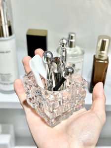 Bathroom Mirror Cabinet Face Cream Spoon Storage Box Mask Spoon Holder Desktop Eye Cream Stick Massage Stick Organizer