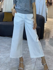MANMI | Elegant and Casual Loose Wide Leg Trousers 3/4 Length